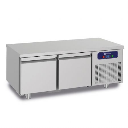 Soubassement rfrigr avec 2 tiroirs GN1/1 pour appareils de cuisson - largeur 1400 mm
