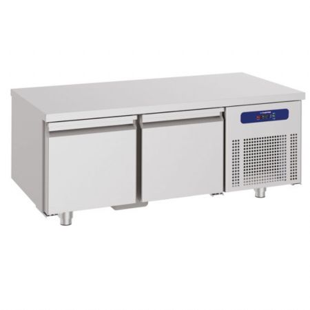 Soubassement réfrigéré positif avec 2 tiroirs GN 1/1 pour appareils de cuisson, 700x1200 mm - Virtus - HCE2014