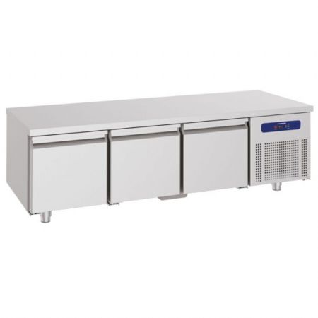 Soubassement réfrigéré positif 3 tiroirs 1/1 pour appareils de cuisson 900, 1600 mm - Virtus - HCE2016/900
