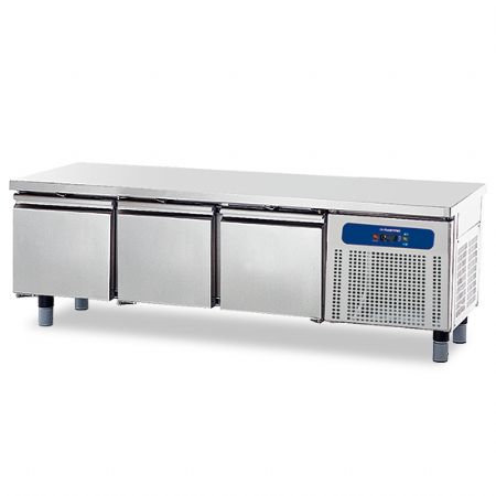 Soubassement rfrigr avec 3 tiroirs GN1/1 pour appareils de cuisson 700 - largeur 1600 mm