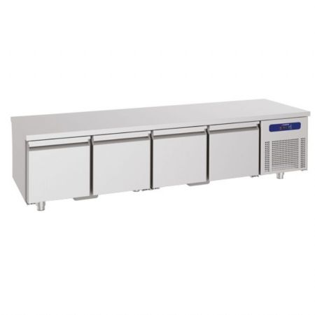 Soubassement réfrigéré positif 4 tiroirs 1/1 pour appareils de cuisson 900, l=2200 mm - Virtus - HCE2018/900