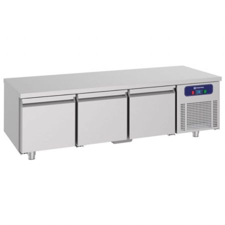 Soubassement négatif avec 3 tiroirs 1/1 pour appareils de cuisson 700, l=1800 mm - Virtus - HCE2022