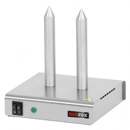 Chauffe-saucisses 2 emplacements alimentation monophasée réglage jusqu’à 100°C puissance électrique 0,1 kW
