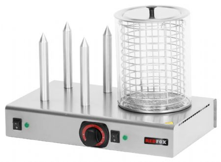Machine à hot-dogs professionnelle chauffe-plat monophasé - Redfox - HD 04 NK Machine à hot-dogs professionnelle chauffe-plat monophasé - Redfox - HD 04 NK