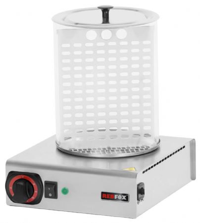 Machine à hot-dogs professionnelle verre cylindre monophasé à poser - Redfox - HD N Machine à hot-dogs professionnelle verre cylindre monophasé à poser - Redfox - HD N