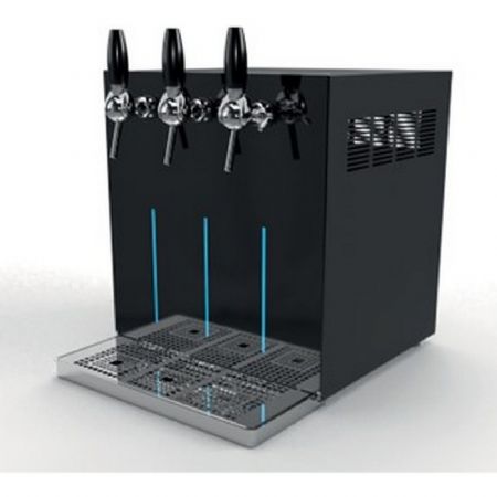 Distributeur  eau froide, ambiante et gazeuze noir  poser debit continu 40L - 65L/h