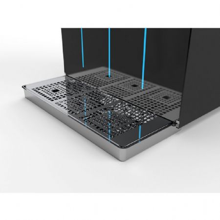 Fontaine à eau réfrigérée à poser avec banc de glace et eau gazeuse - Cosmetal - HI-CLASS-TAP65IB-ACWG
