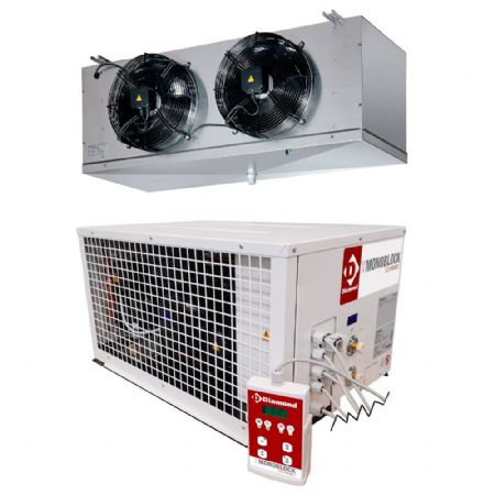 Groupe pour chambre froide Bi-block -5°C à +5°C 18,1 m³ 1,4 kW - Diamond - HP122T-4Q Groupe pour chambre froide Bi-block -5°C à +5°C 18,1 m³ 1,4 kW - Diamond - HP122T-4Q