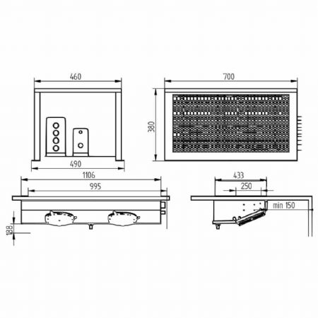 Groupe pour chambre froide bi-bloc -5°C à +5°C 14,9 m³ R452a - Diamond - HP75M-2P