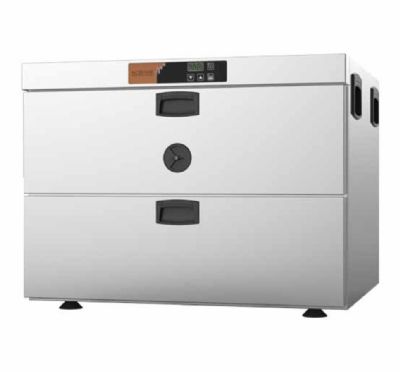 Tiroirs chauffe-plats inox Moduline avec 2 bacs GN 1/1 et 660x585x505 Tiroirs chauffe-plats inox Moduline avec 2 bacs GN 1/1 et 660x585x505