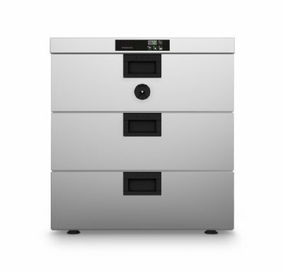 Tiroirs de maintien au chaud inox Moduline avec 3 bacs GN 1/1 et 660x585x715