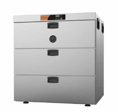 Tiroirs de maintien au chaud inox Moduline avec 3 bacs GN 1/1 et 660x585x715 Tiroirs de maintien au chaud inox Moduline avec 3 bacs GN 1/1 et 660x585x715