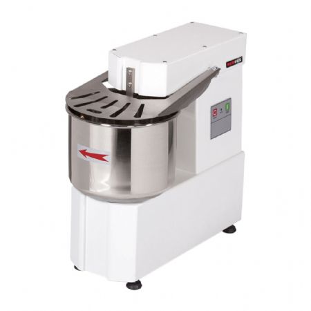 Pétrin à pâte monophasé cuve fixe volume 7 L moteur 0,37 kW