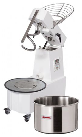 Pétrin à spirale triphasé 15 L 2 vitesses cuve amovible - RM Gastro - HTS 15 2T