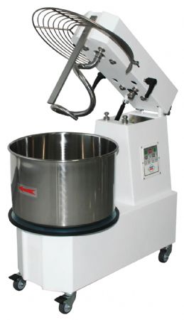 Pétrin à spirale triphasé 20 L 2 vitesses cuve amovible - RM Gastro - HTS 20 2T