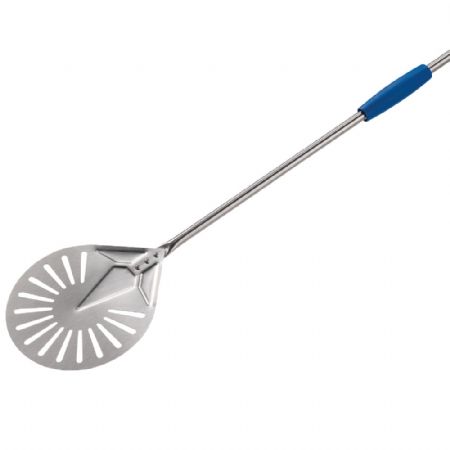 Petite pelle ronde en inox diamtre 200 mm perfore