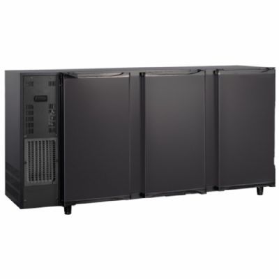 Réfrigérateur bar noir 3 portes battantes froid -2/+8°C volume 587 L Réfrigérateur bar noir 3 portes battantes froid -2/+8°C volume 587 L