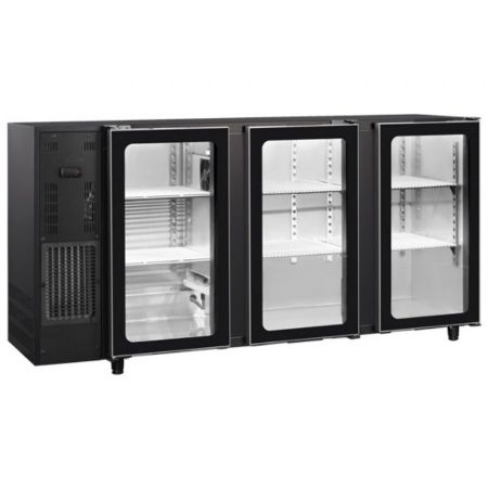Arrière Bar avec 3 portes vitrées battantes, 587 L, positif - Virtus - IBC0103