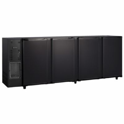 Réfrigérateur bar noir 4 portes battantes capacité 794 L température -2/+8°C Réfrigérateur bar noir 4 portes battantes capacité 794 L température -2/+8°C