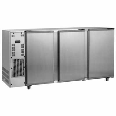 Réfrigérateur bar inox 3 portes battantes froid -2/+8°C et 587 L Réfrigérateur bar inox 3 portes battantes froid -2/+8°C et 587 L