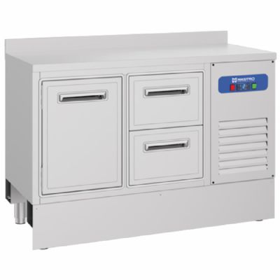 Comptoir bar froid 1 porte 2 tiroirs temprature -2/+8C 310 L