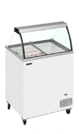 Congélateur à crème glacée de 155L allant de -24 à -14°C - 720x630x1250mm