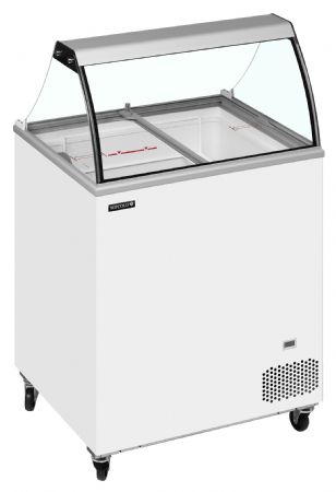 Congélateur de crème glacée couvercles coulissants plats et dessus vitré - Tefcold - IC202SC-SO