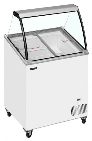 Congélateur de crème glacée couvercle incliné plage -24 à -14 °C - Tefcold - IC202SCE-SO