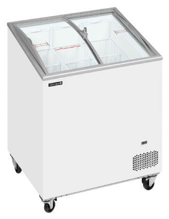Congélateur bahut de glacier vitré 2 couvercles coulissants incurvés - Tefcold - IC202SCEB Congélateur bahut de glacier vitré 2 couvercles coulissants incurvés - Tefcold - IC202SCEB