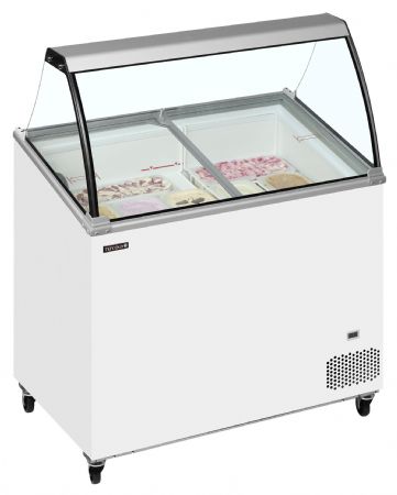 Congélateur de crème glacée couvercle incliné plage -24 à -14 °C - Tefcold - IC302SCE-SO