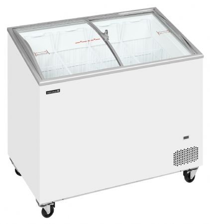 Congélateur bahut de glacier vitré blanc 230 L -24 à -14 °C - Tefcold - IC302SCEB Congélateur bahut de glacier vitré blanc 230 L -24 à -14 °C - Tefcold - IC302SCEB