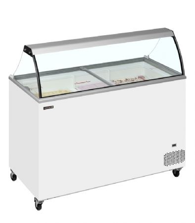 Congélateur à crème glacée de 350L allant de -24 à -14°C - 1300x630x1250mm