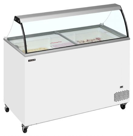 Congélateur de crème glacée couvercles coulissants température -24 à -14 °C - Tefcold - IC402SC-SO