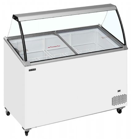 Congélateur de crème glacée couvercle incliné -24 à -14 °C - Tefcold - IC402SCE-SO