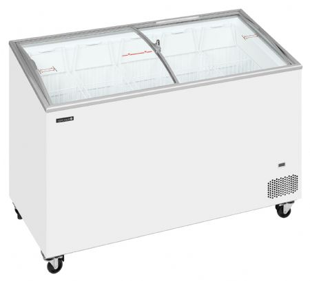 Congélateur bahut de glacier vitré blanc 310 L -24 à -14 °C - Tefcold - IC402SCEB