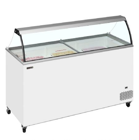 Congélateur à crème glacée de 430L  allant de -24 à -14°C - 1550x630x1250mm