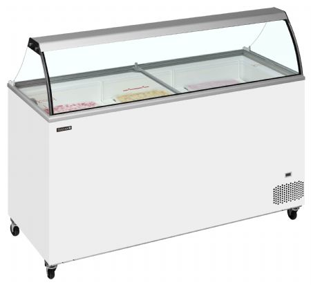 Congélateur de crème glacée couvercles coulissants plats et dessus vitré - Tefcold - IC502SC-SO