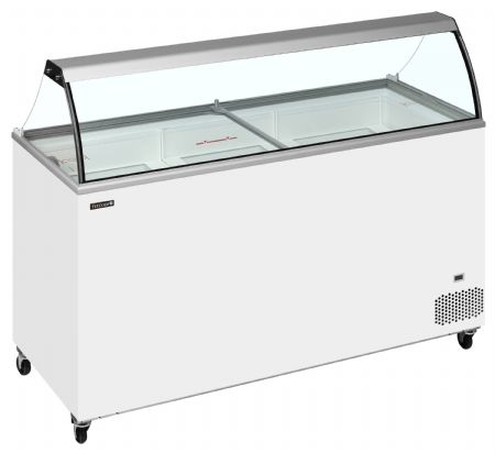 Congélateur de crème glacée couvercles coulissants plats et dessus vitré - Tefcold - IC502SC-SO