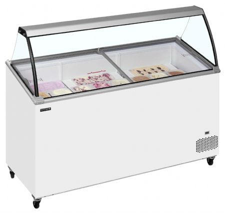 Congélateur de crème glacée couvercle incliné -24 à -14 °C - Tefcold - IC502SCE-SO