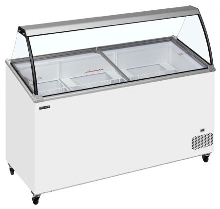 Congélateur de crème glacée couvercle incliné -24 à -14 °C - Tefcold - IC502SCE-SO