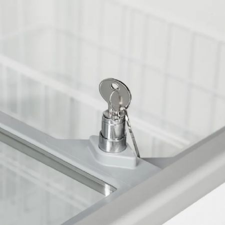 Conglateur bahus blanc vitr lisse coulissante 486 L -14/-24 C - 1750x630x892 mm