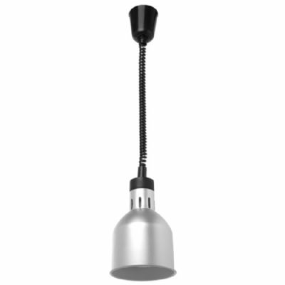 Lampe chauffante infrarouge finition argent réglable en hauteur 70 à 150 cm Lampe chauffante infrarouge finition argent réglable en hauteur 70 à 150 cm