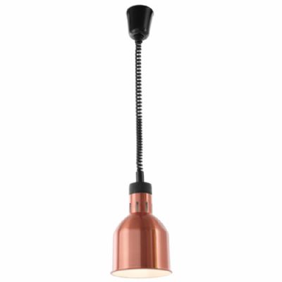 Lampe chauffante infrarouge finition cuivre ajustable hauteur 70-150 cm et 175 x 175 x 700 mm Lampe chauffante infrarouge finition cuivre ajustable hauteur 70-150 cm et 175 x 175 x 700 mm