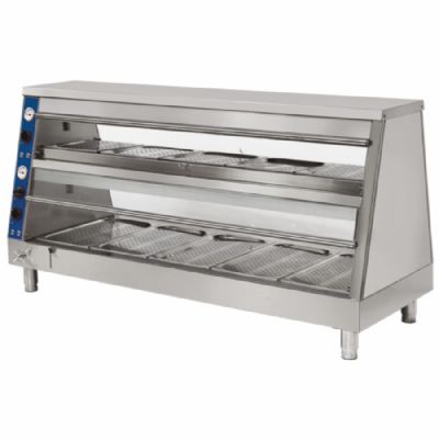 Chauffe repas bain-marie 2 niveaux pour 5x GN 1/1 et 5x GN 2/3 puissance 4,7 kW triphasé Chauffe repas bain-marie 2 niveaux pour 5x GN 1/1 et 5x GN 2/3 puissance 4,7 kW triphasé