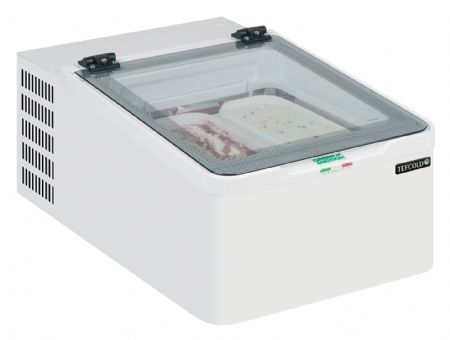 Vitrine réfrigérée de glacier congélateur crème glacée 2 bacs -22 à -10 °C - Tefcold - ICE2