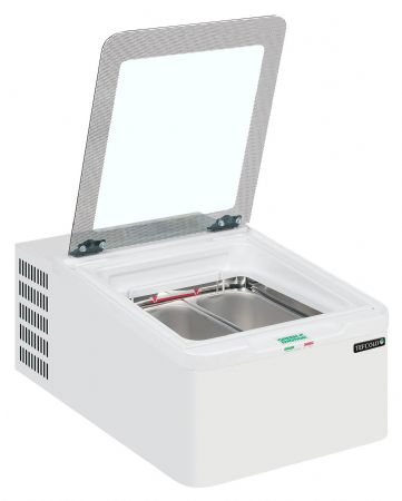 Vitrine réfrigérée de glacier congélateur crème glacée 2 bacs -22 à -10 °C - Tefcold - ICE2