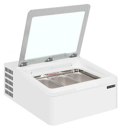 Vitrine réfrigérée de glacier congélateur crème glacée 3 bacs -22 à -10 °C - Tefcold - ice3