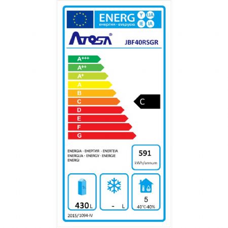 Armoire réfrigérée -2/+8°C 1 porte en inox 552 litres - 654x800x2065 mm