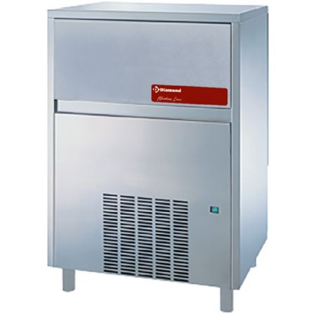 Machine à glaçons professionnelle à glaçons plats réserve de 105 kg, production 105 kg/24h 738x600x980(+110) mm - Diamond - ICEV250W