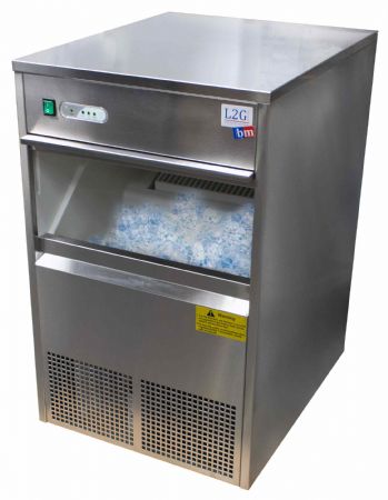 Machine à glaçons creux 50 kg/24h, réserve 10 kg, refroidissement par air - l2g - ICM40 Machine à glaçons creux 50 kg/24h, réserve 10 kg, refroidissement par air - l2g - ICM40